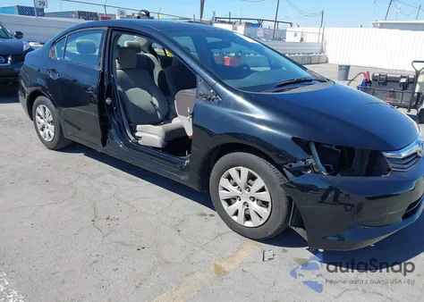 2012 Honda Civic Lx из США, поврежденный, VIN 19XFB2F56CE303282
